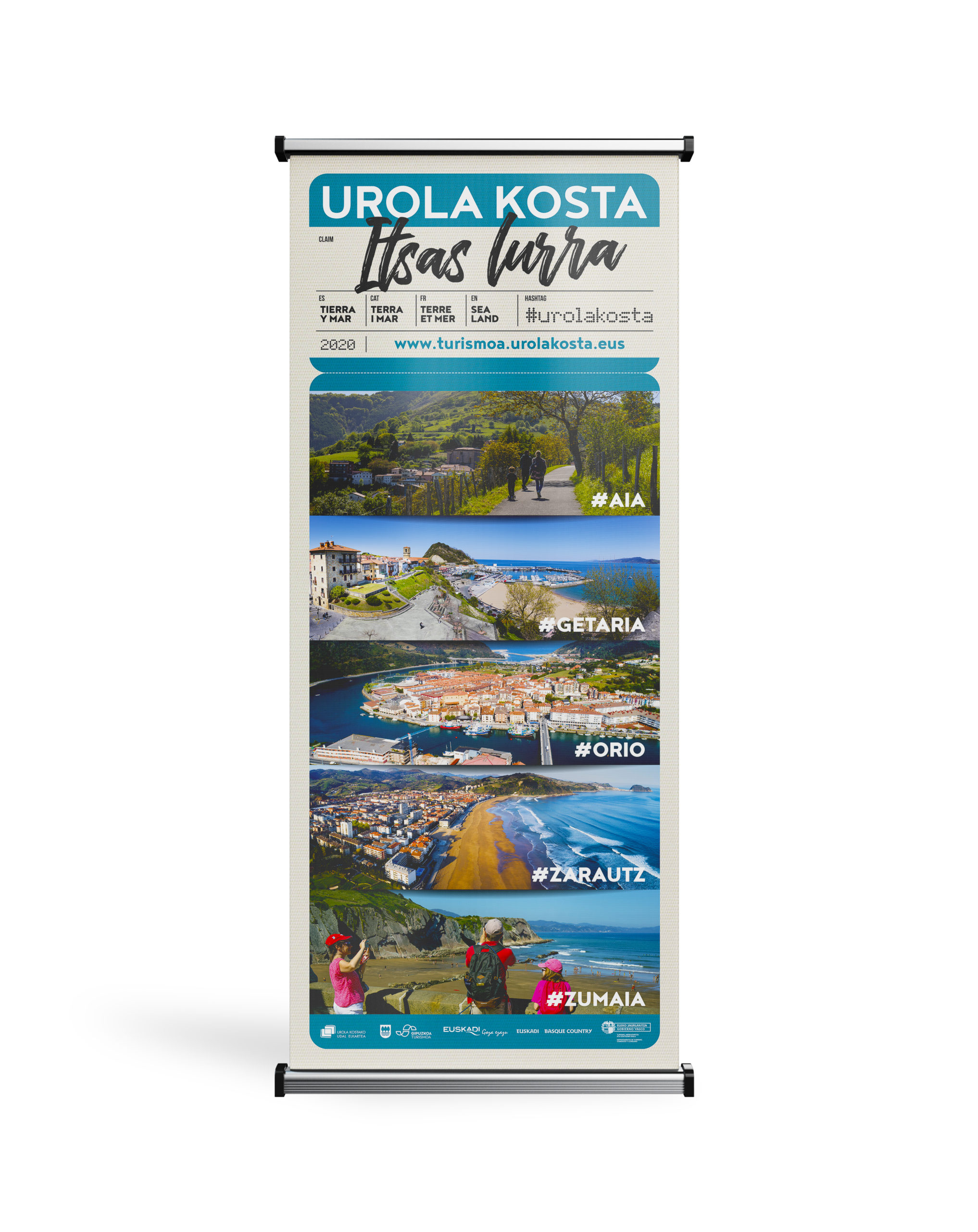 roll up campaña turística de Urola Kosta
